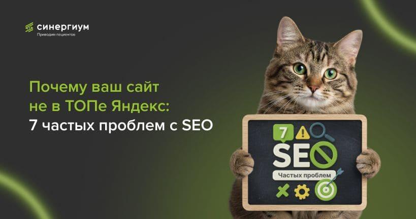 Почему ваш сайт не в ТОПе Яндекс: 7 частых проблем с SEO