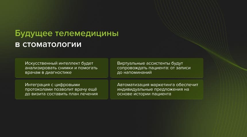 будущее телемедицины в стоматологии