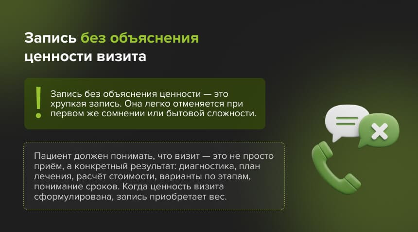 запись пациента