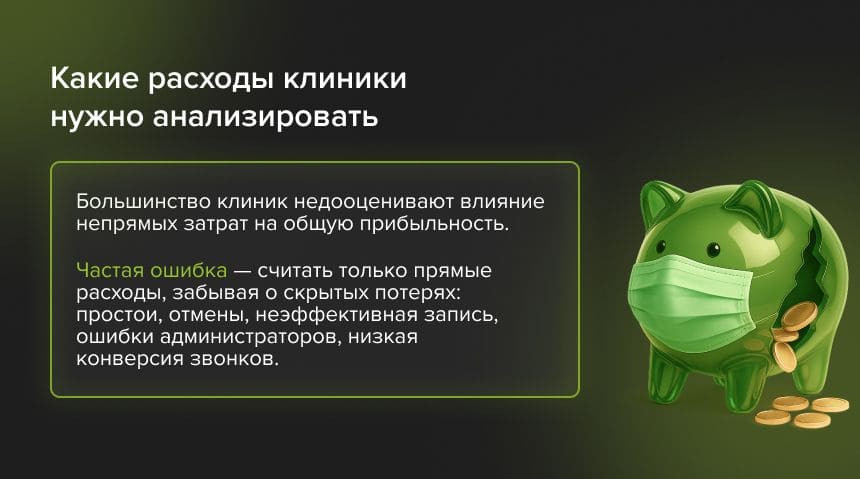 анализ расходов клиники
